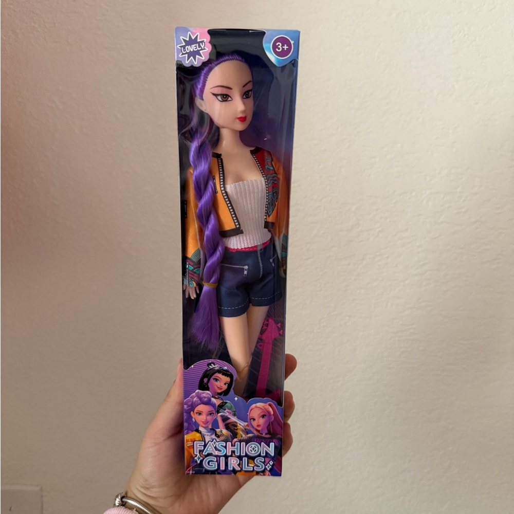 Fashion Girl Doll with Purple Hair